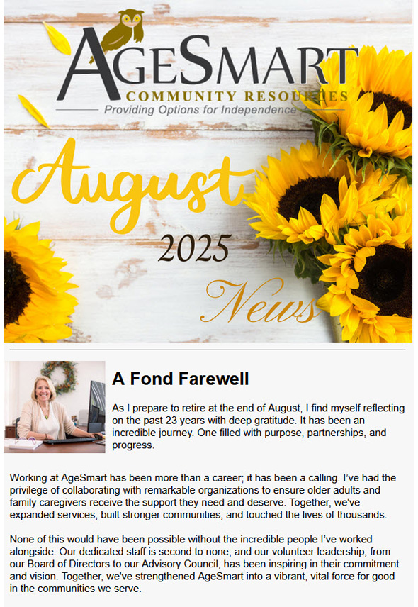 August 2025 Newsletter