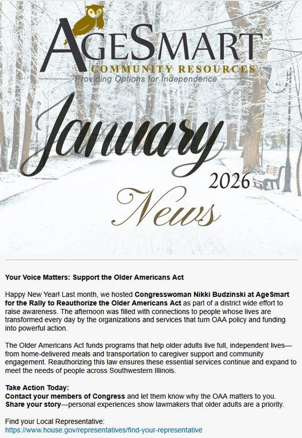 January 2026 Newsletter
